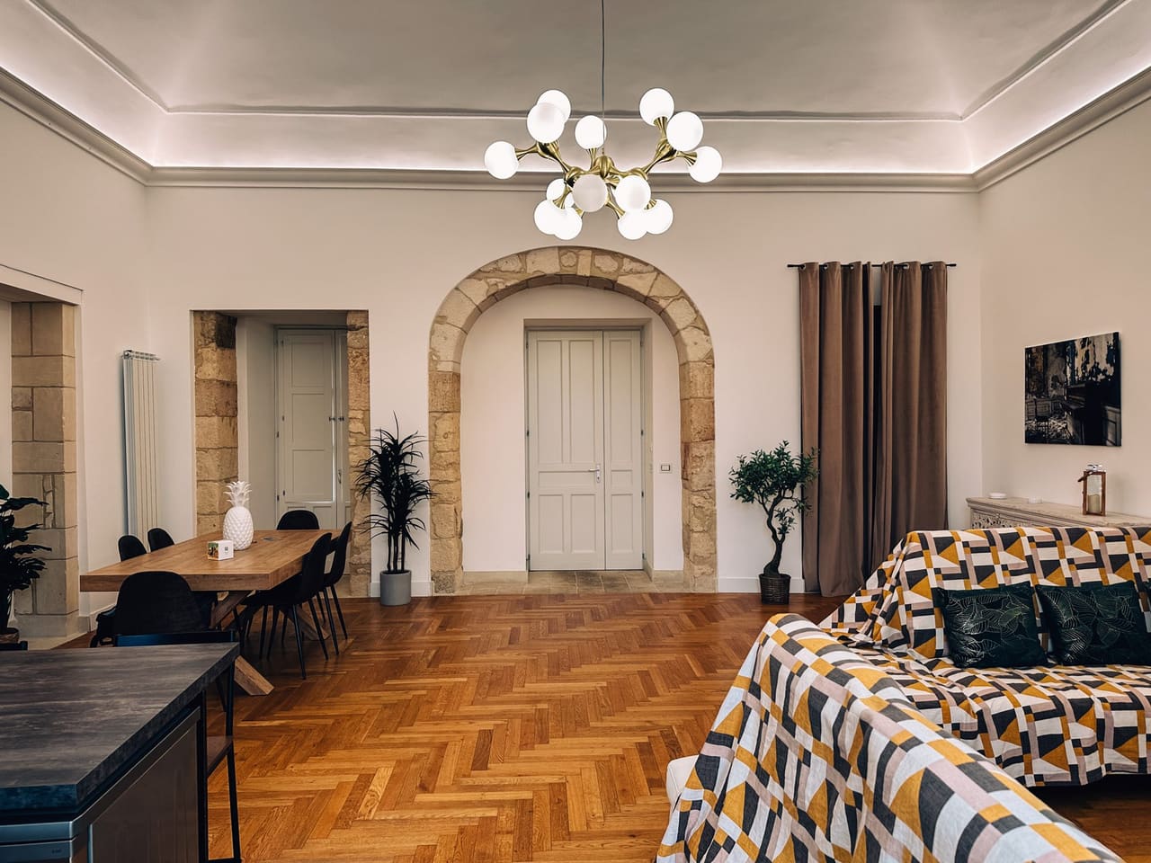 Carefully furnished living area